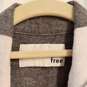 neutral colored flannel aritzia duster